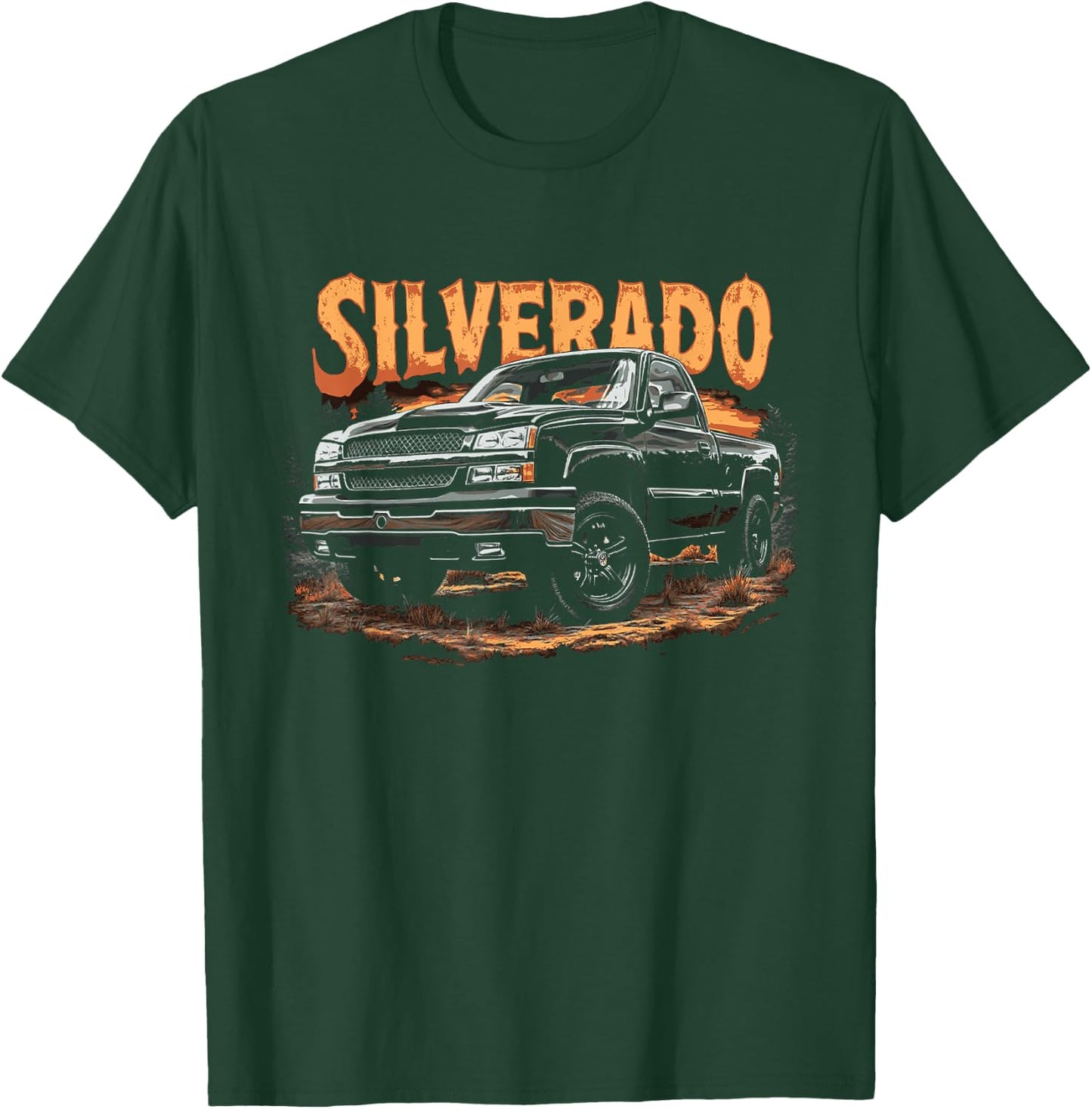 Silverado Truck 2003-2006 Cateye OBS Old Body Style Truck T-Shirt - T-Shirt | Forest