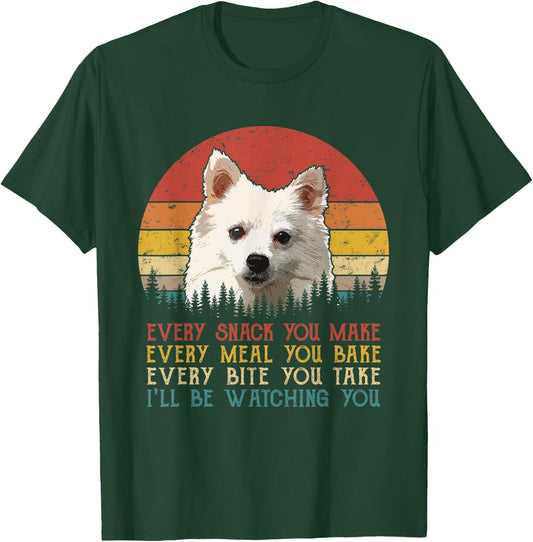 Every Snack You Make Dog Shirt American Eskimo Dog Men Women Kids T-Shirt - T-Shirt | Forest