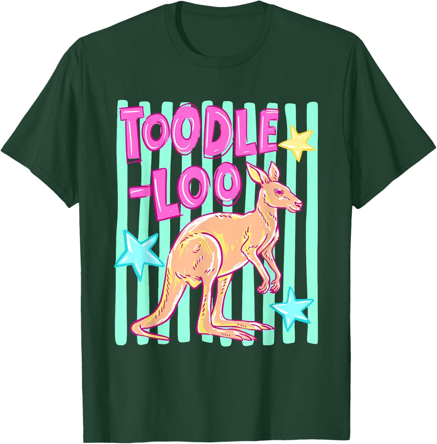 Toodle-Loo Kangaroo Teacher Last Day of School End of Year T-Shirt - T-Shirt | Forest