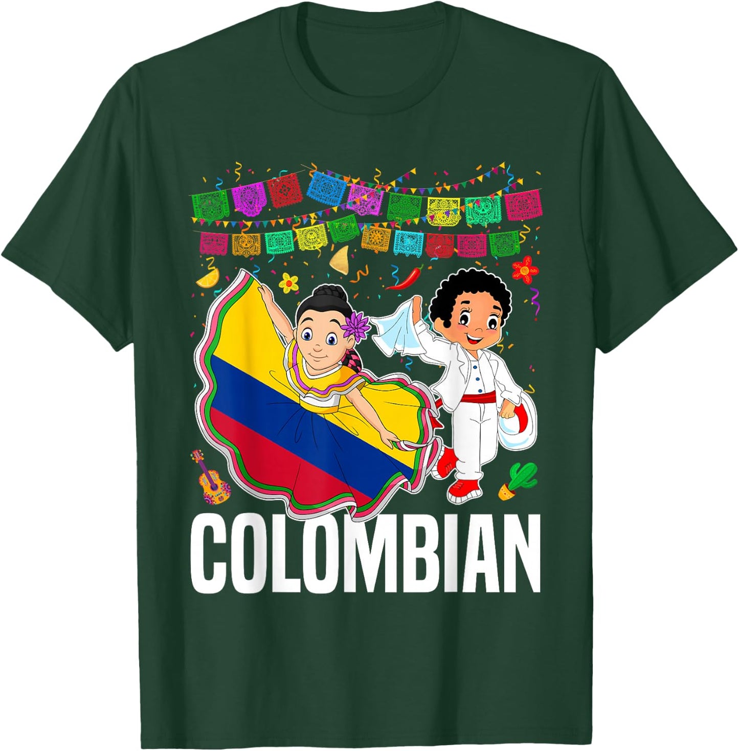 Colombian National Hispanic Heritage Month Colombia Kids T-Shirt - T-Shirt | Forest