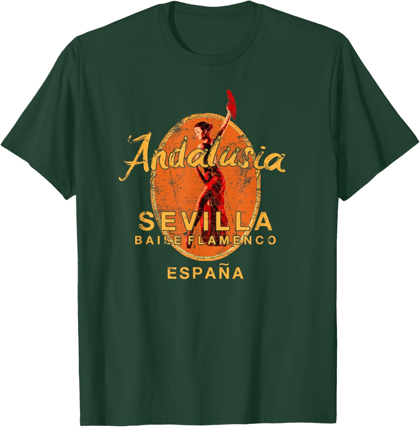 Spain Seville Flamenco Dance Andalusia Sevilla Espana T-Shirt - T-Shirt | Forest