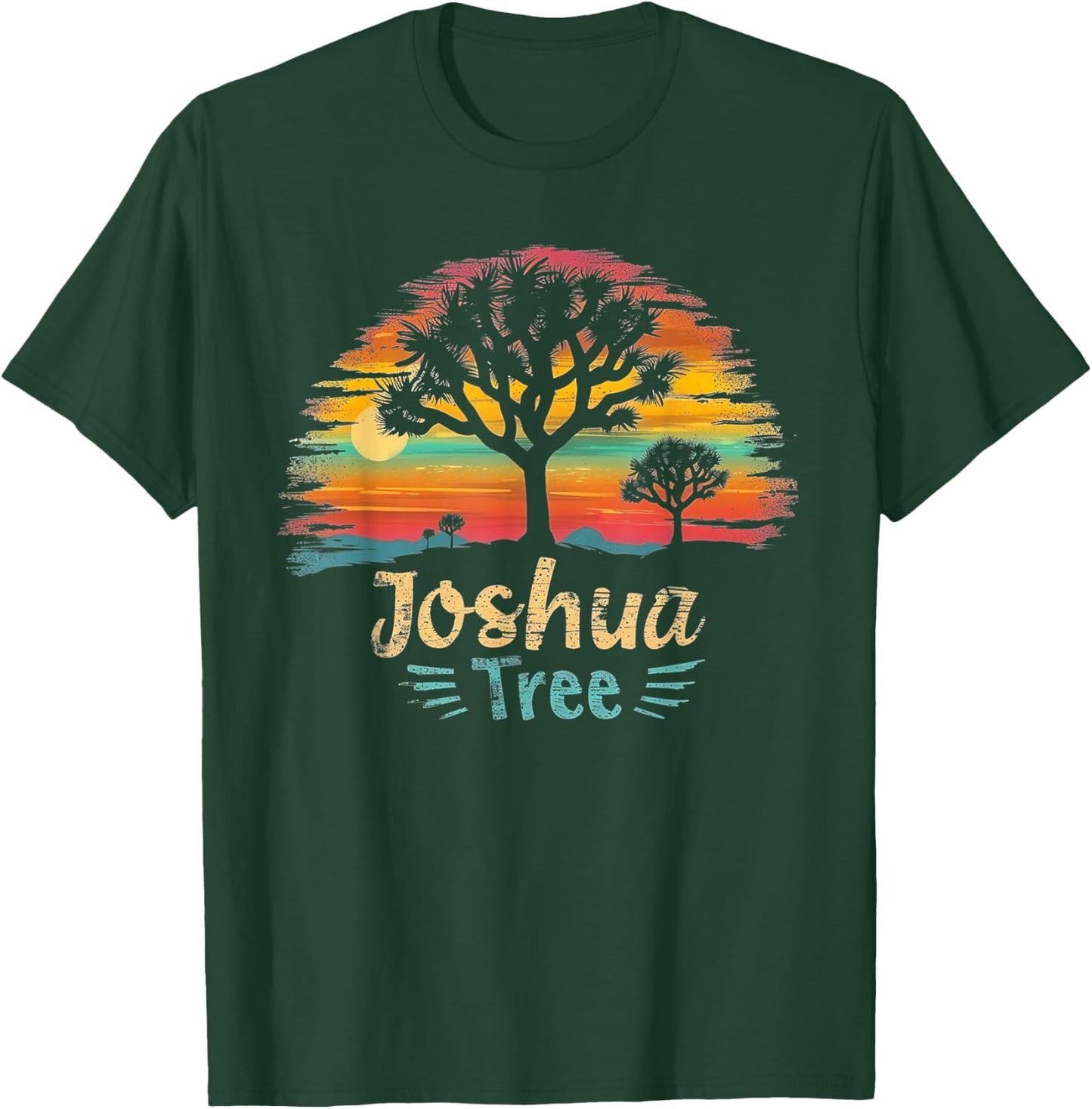 Joshua Tree - US National Park Vintage Men Women Kids Retro T-Shirt - T-Shirt | Forest