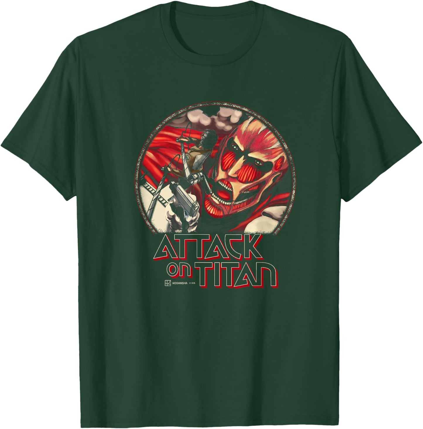 Attack on Titan Eren Yeager Vs Colossal Titan Comic Cover , Black, S T-Shirt - T-Shirt | Forest