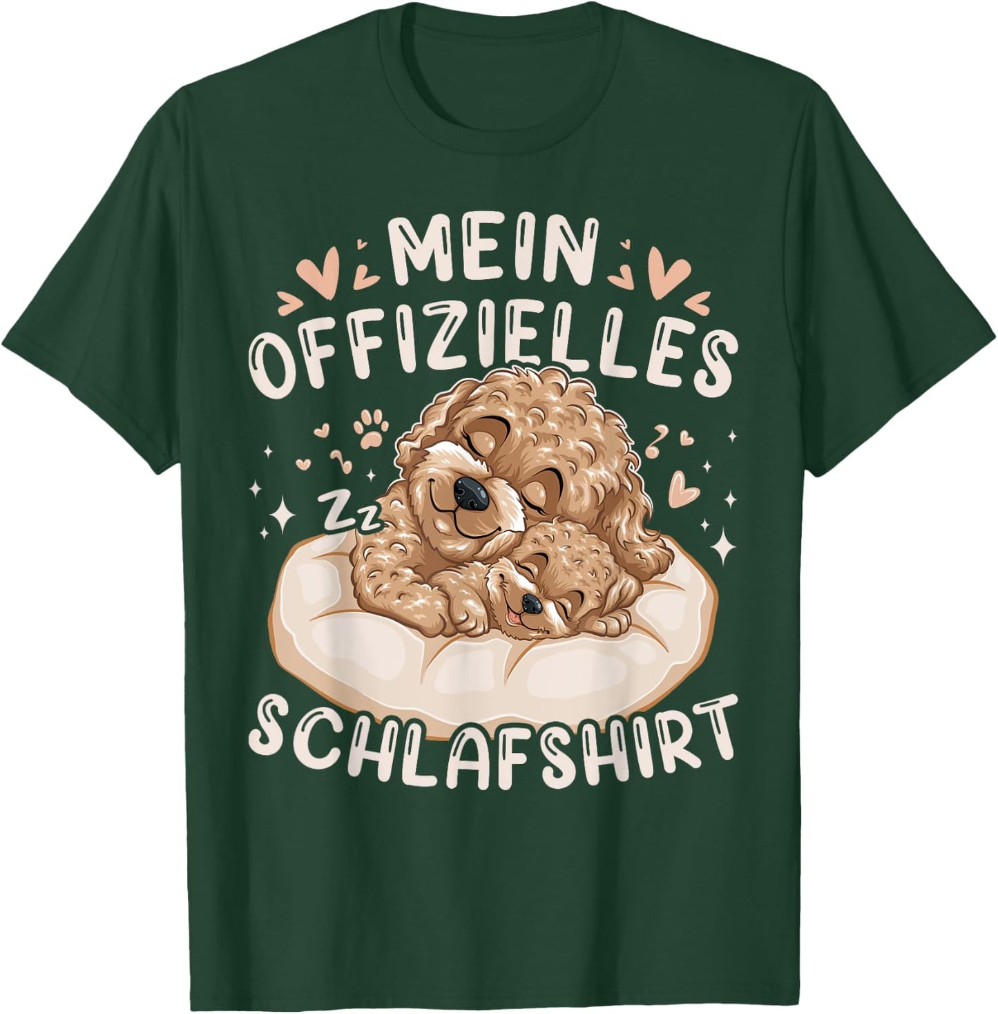 My Official Sleep Shirt Maltipoo Dog and Puppy , black T-Shirt - T-Shirt | Forest