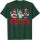 Chicka Boom Boom Funny Chicken Patriotic 4th of July T-Shirt - T-Shirt | Forest