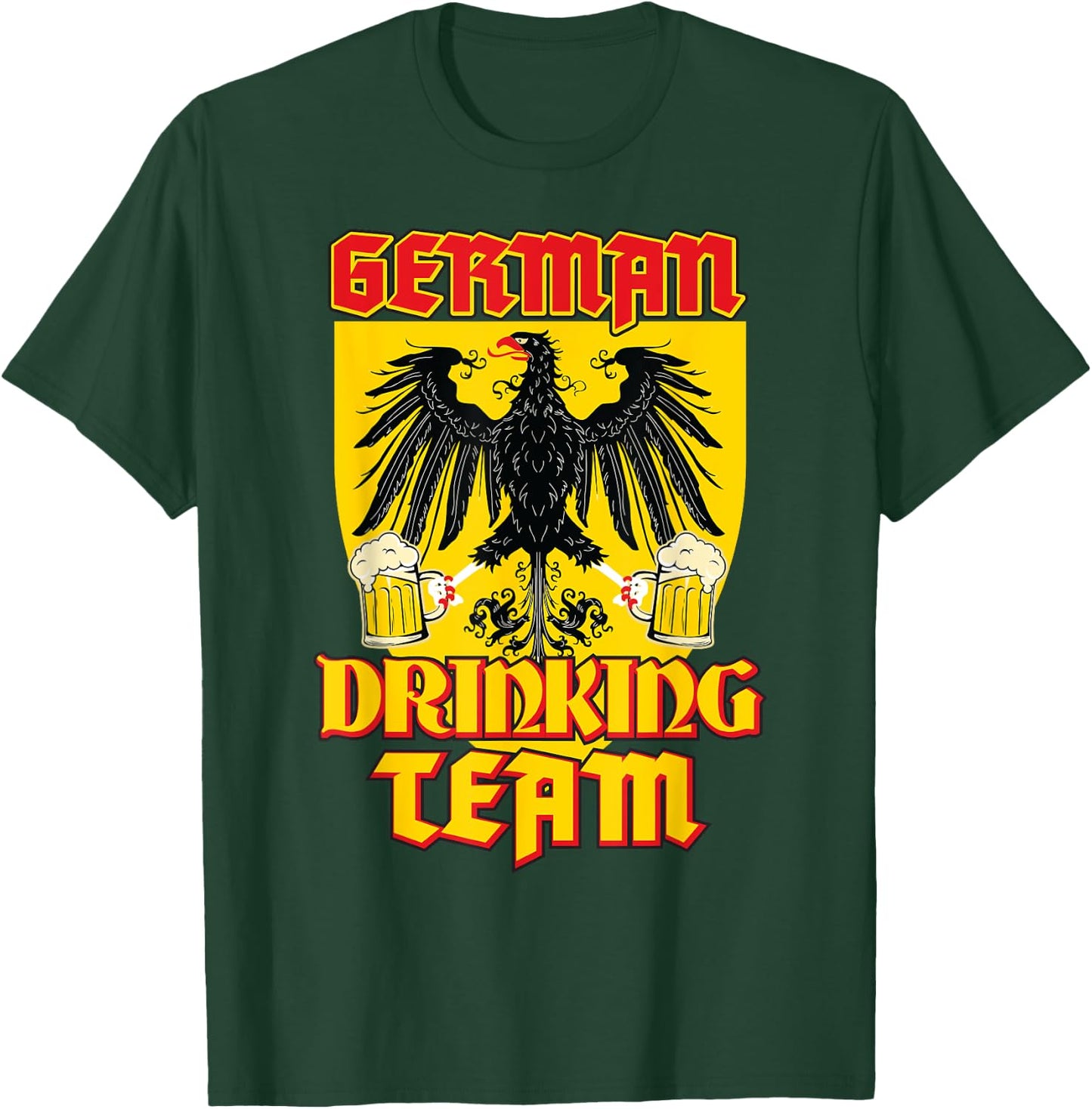 German Team of Drinking Germany Flag Funny Oktoberfest Gift T-Shirt - T-Shirt | Forest