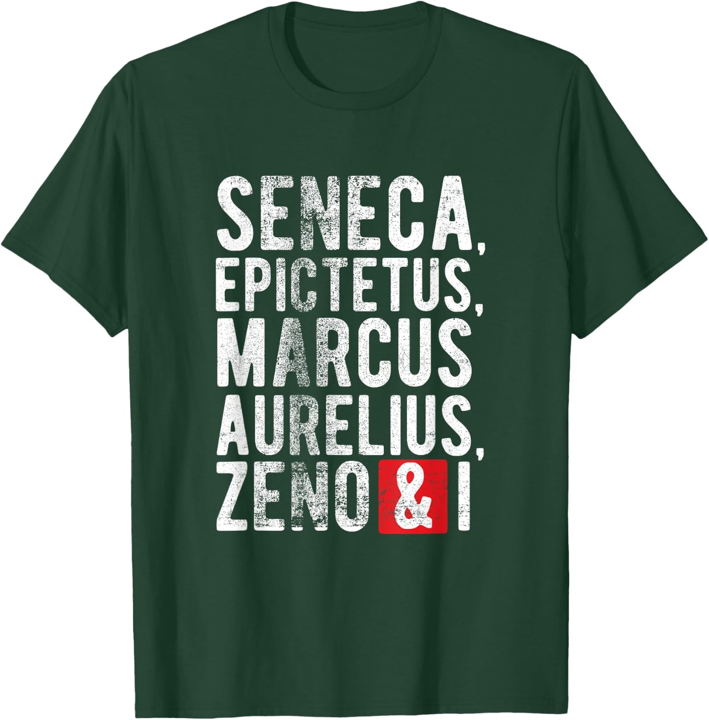 Funny Stoic Gift Stoic Philosophers Stoicism T-Shirt - T-Shirt | Forest