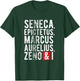Funny Stoic Gift Stoic Philosophers Stoicism T-Shirt - T-Shirt | Forest