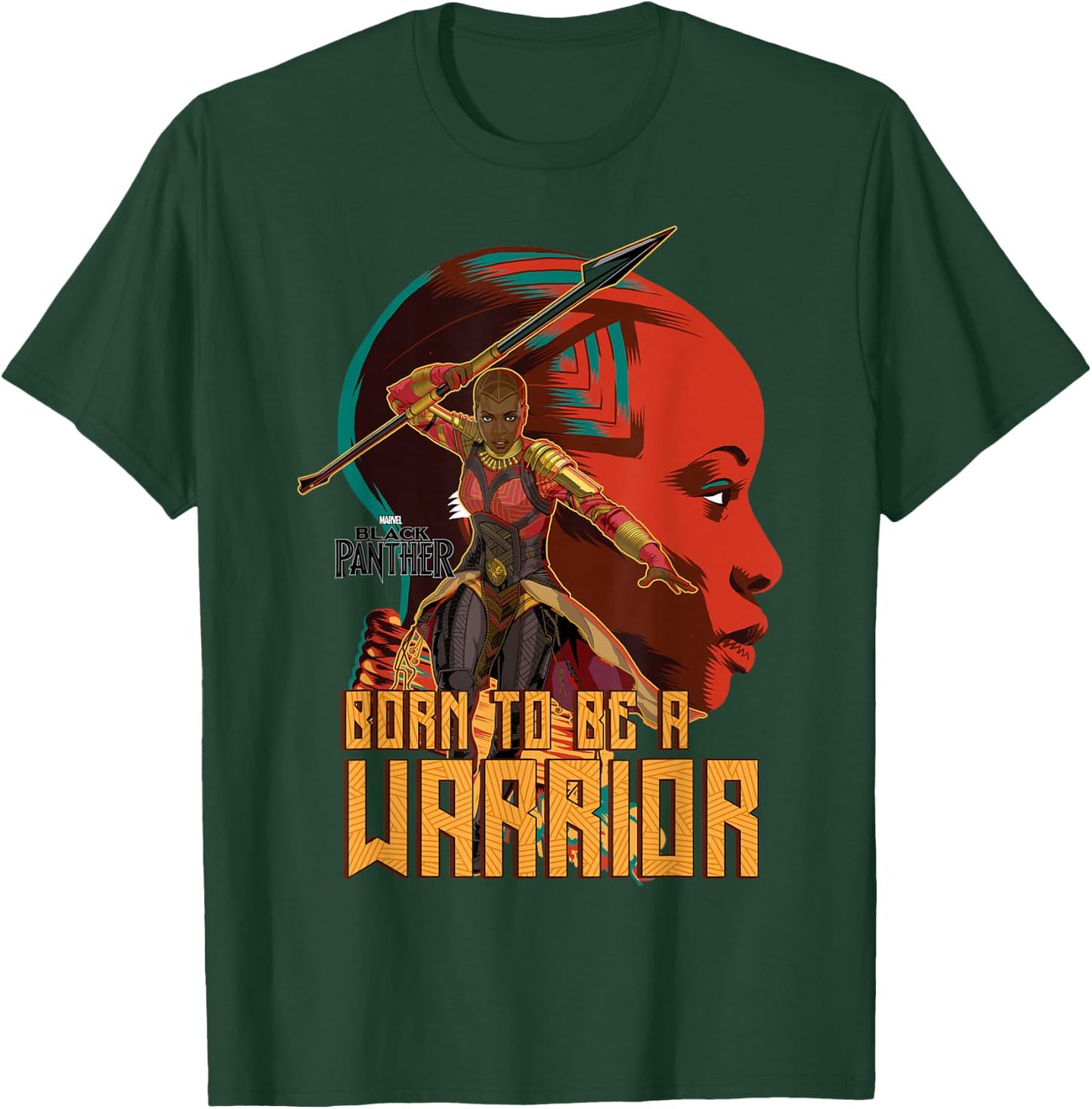 Marvel Black Panther Movie Okoye Profile Graphic T-Shirt - T-Shirt | Forest
