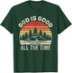 Vintage Retro God Is Good All The Time Christian T-Shirt - T-Shirt | Forest