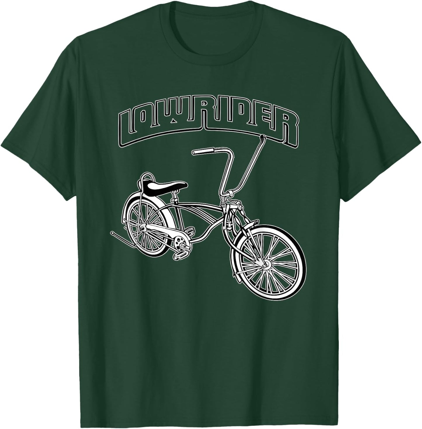 Low Rider Bicycle . Chicano Cholo Lowrider Bike T-Shirt - T-Shirt | Forest