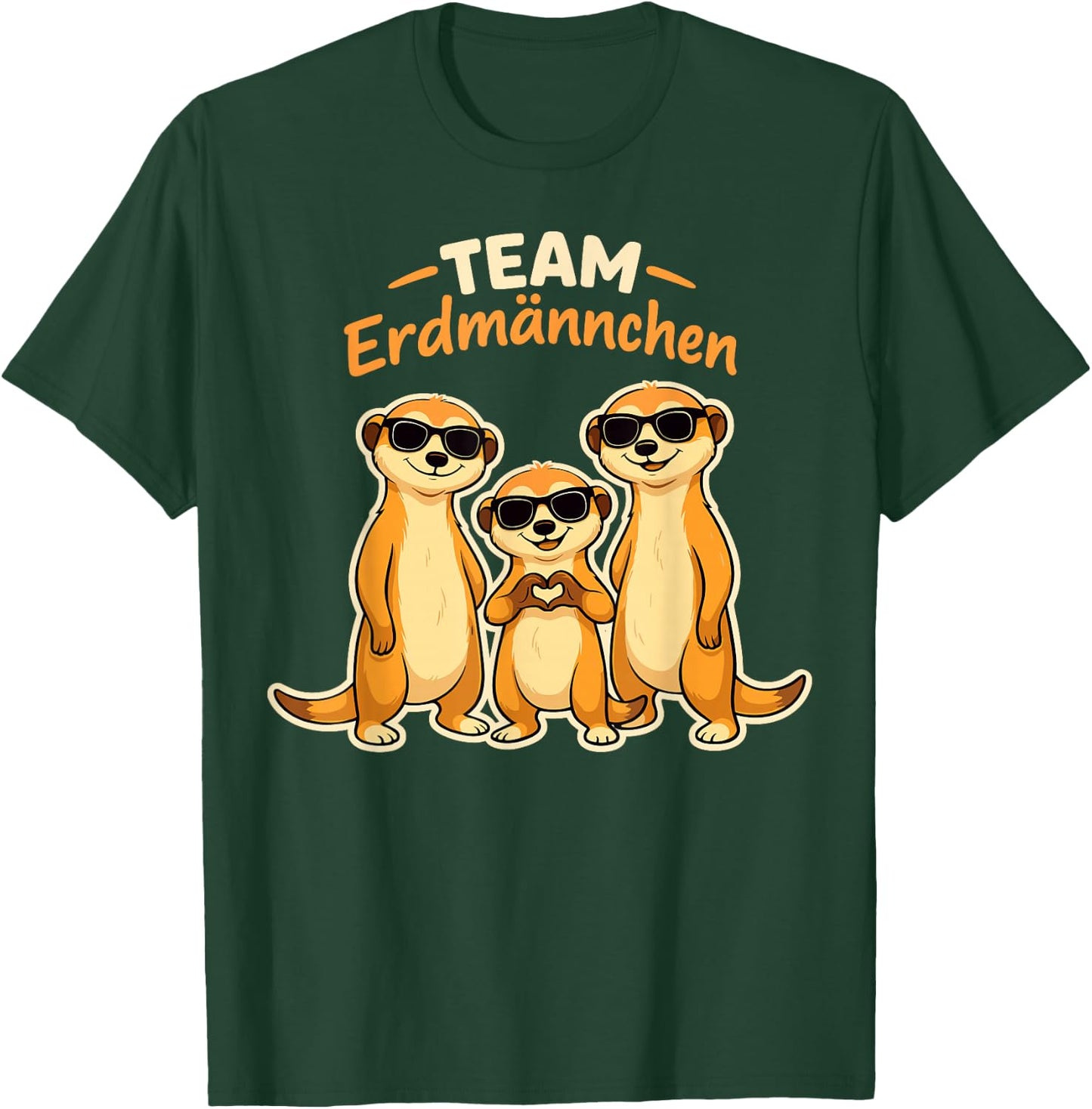 Team Erdmännchen Familie Meerkat Kinder Mädchen Damen Herren T-Shirt - T-Shirt | Forest