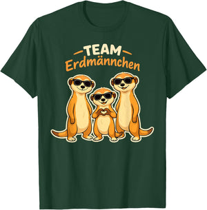 Team Erdmännchen Familie Meerkat Kinder Mädchen Damen Herren T-Shirt - T-Shirt | Forest