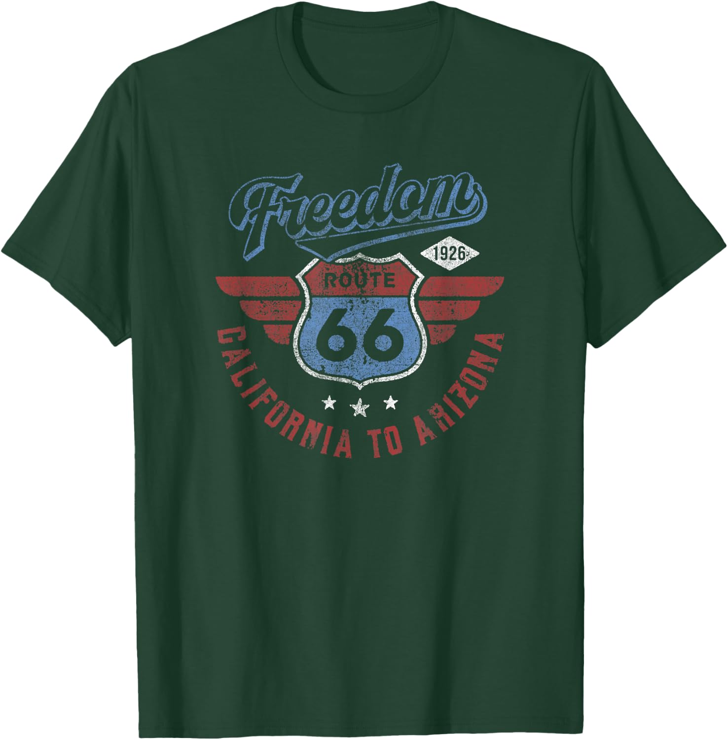 Trendy Route 66 Freedom California to Arizona 1926 , black T-Shirt - T-Shirt | Forest