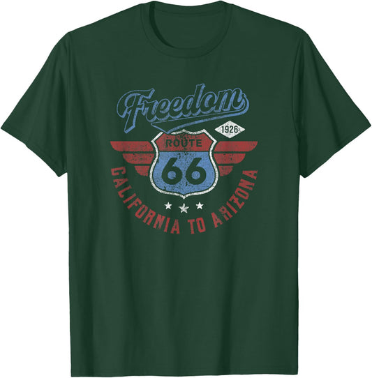 Trendy Route 66 Freedom California to Arizona 1926 , black T-Shirt - T-Shirt | Forest