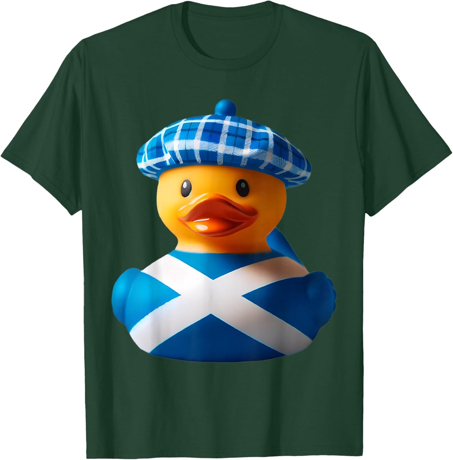 Scottish Pride Scotland Flag Rubber Duck Ducky Duckie T-Shirt - T-Shirt | Forest