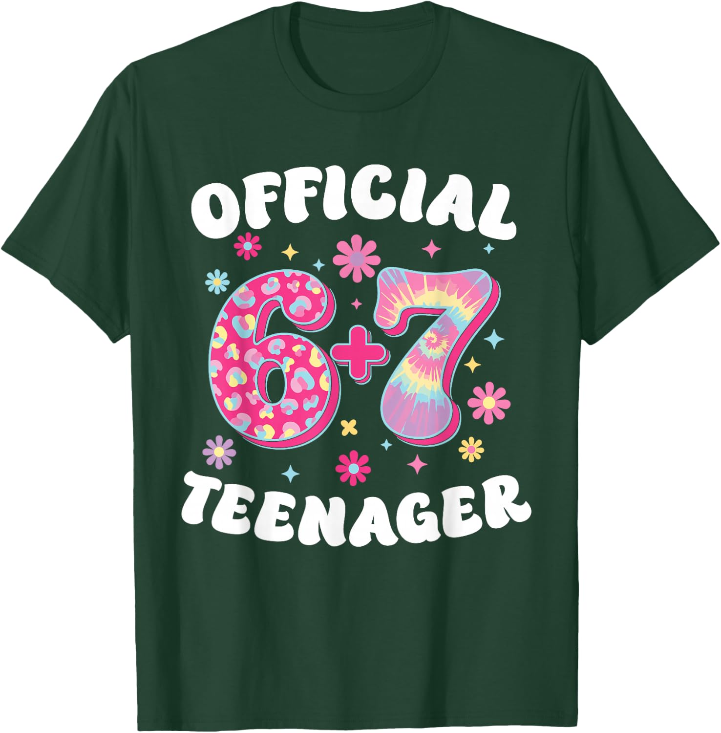 Official 6 Plus 7 Teenager 13 Geburtstag 67 Meme T-Shirt - T-Shirt | Forest