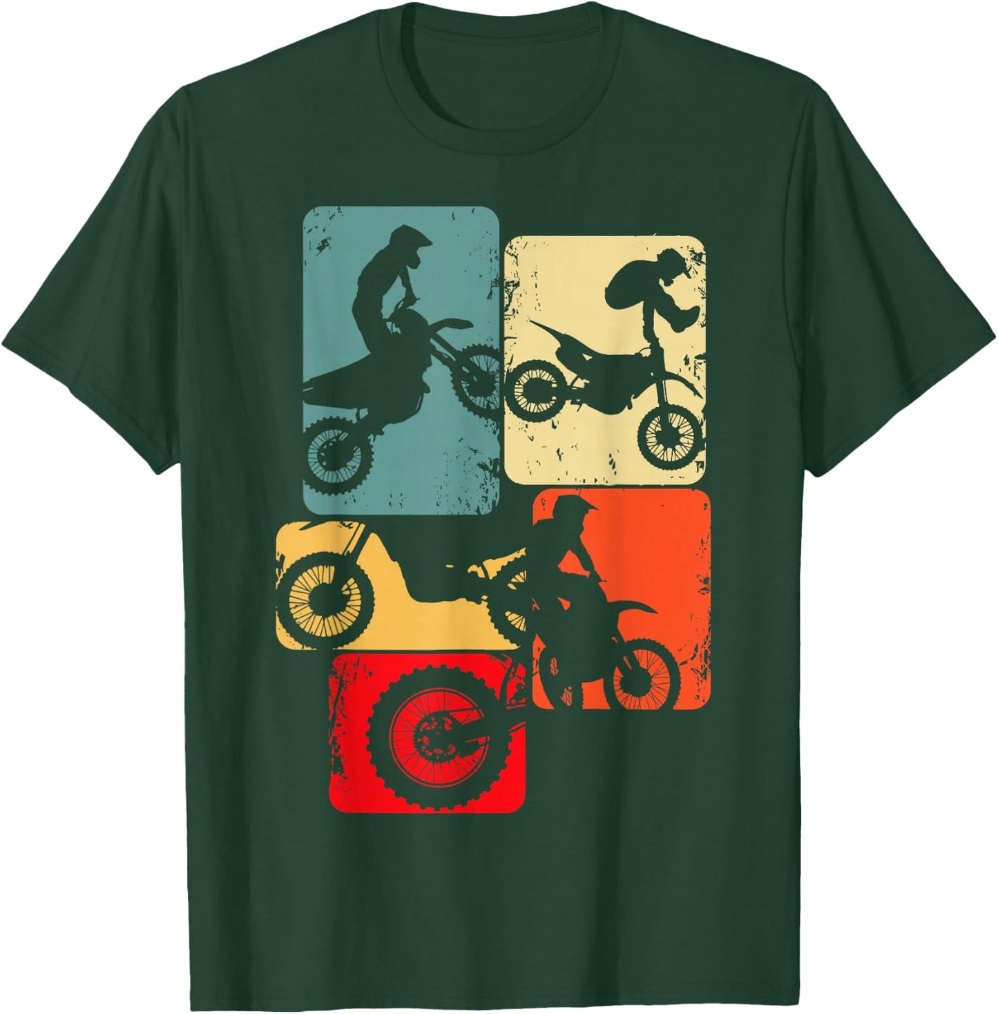 Motocross Bike Dirt Biker Enduro Supermoto , black T-Shirt - T-Shirt | Forest