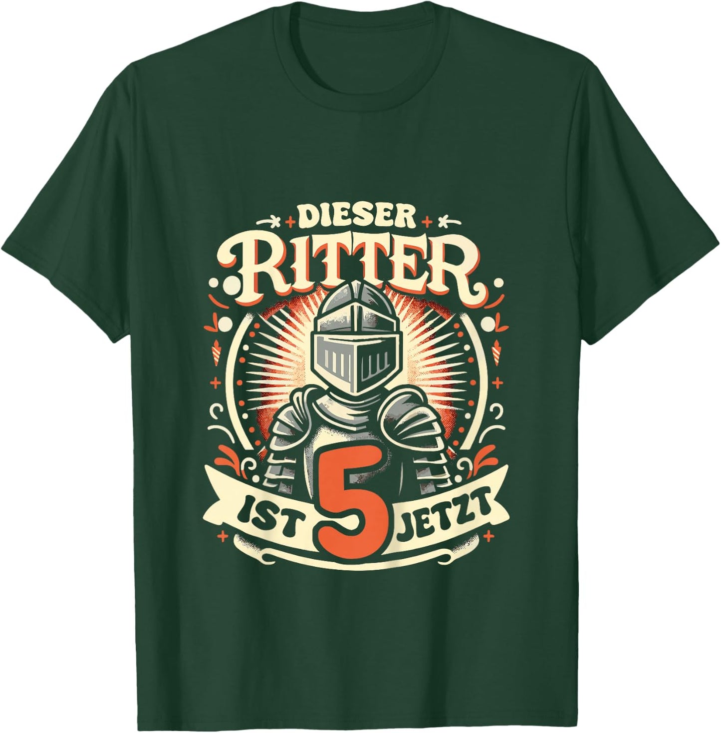 5. Geburtstag Dieser Ritter ist 5 Jahre Geburtstagsgeschenk T-Shirt - T-Shirt | Forest