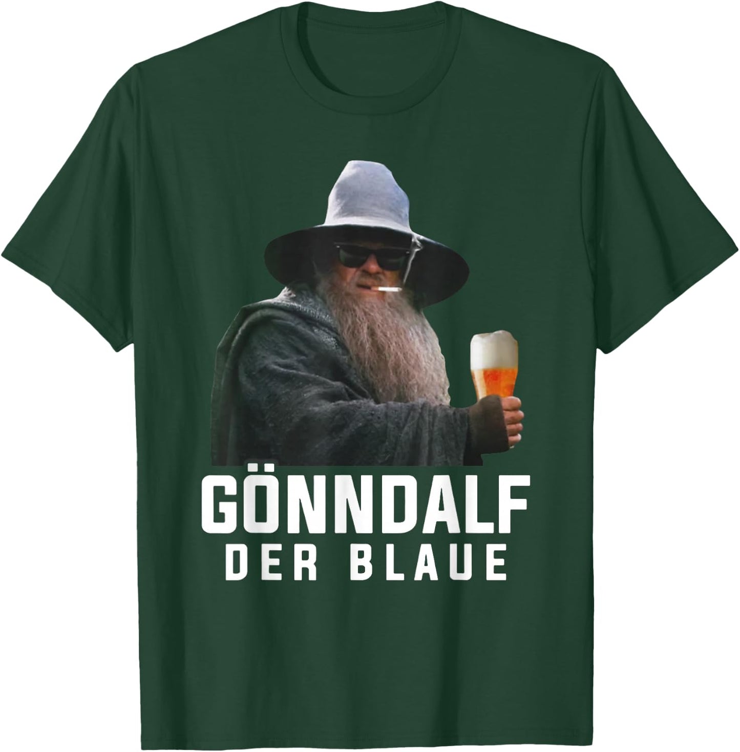 Gönndalf der Blaue Biertrinker Saufen Bier T-Shirt - T-Shirt | Forest
