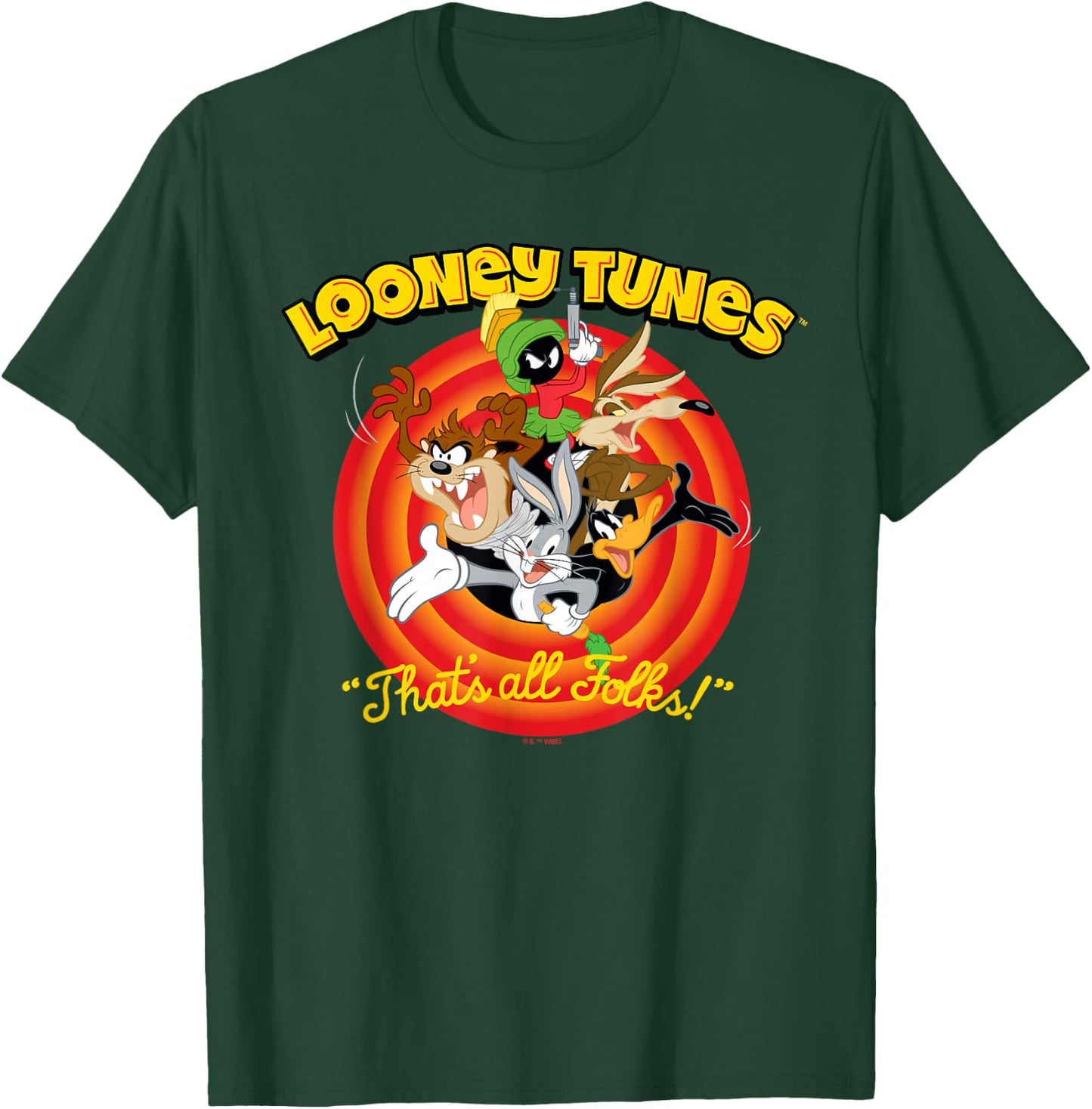 Looney Tunes Group That's All Folks T-Shirt - T-Shirt | Forest