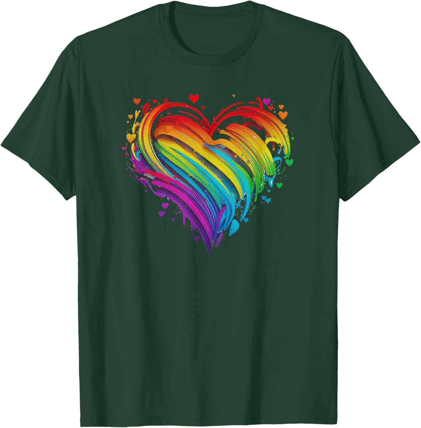 CSD LGBT Rainbow LGBTQ Heart Pride Love Just Love , black T-Shirt - T-Shirt | Forest