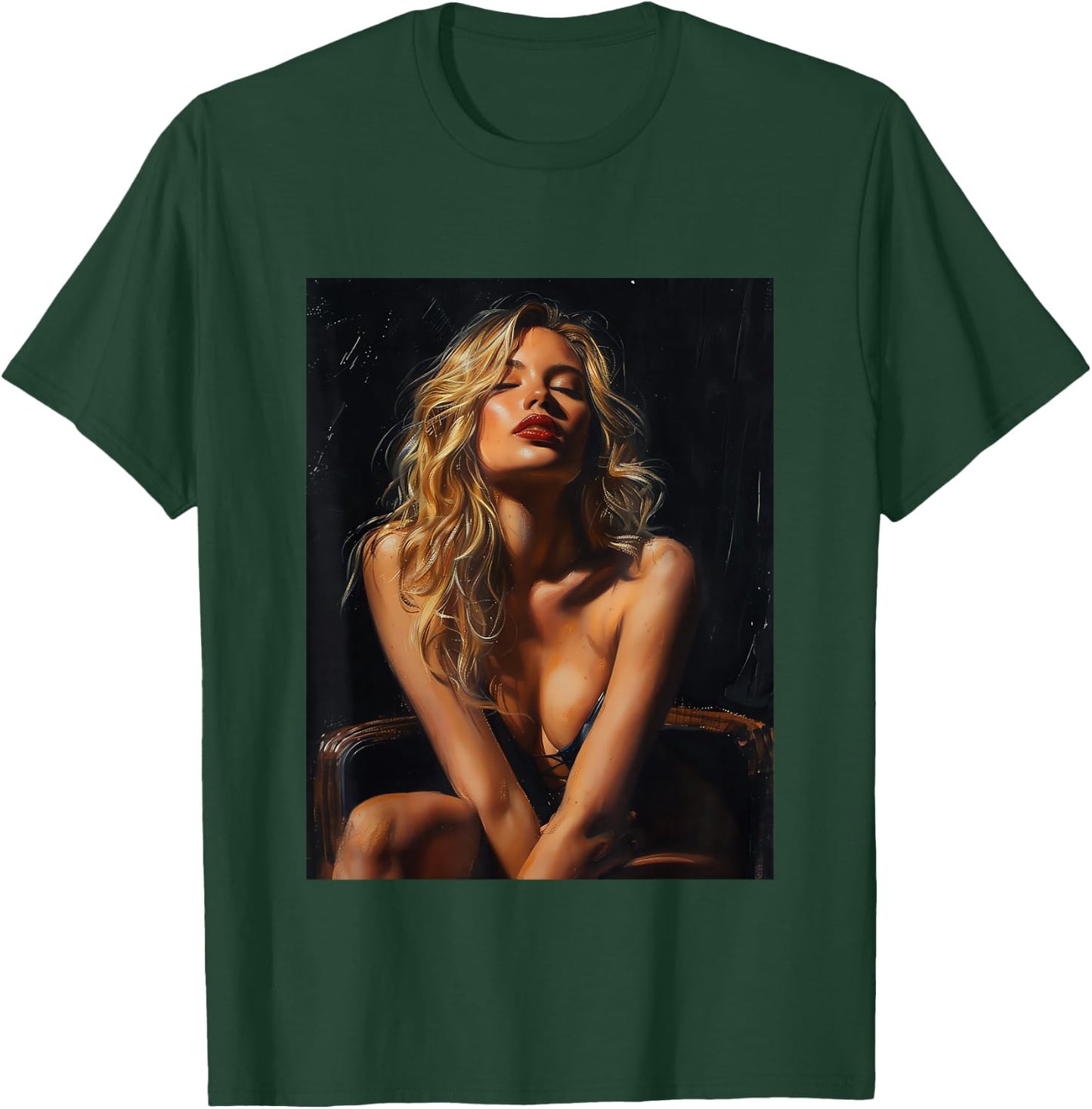 Tattoo sexy girl model , Black, S T-Shirt - T-Shirt | Forest