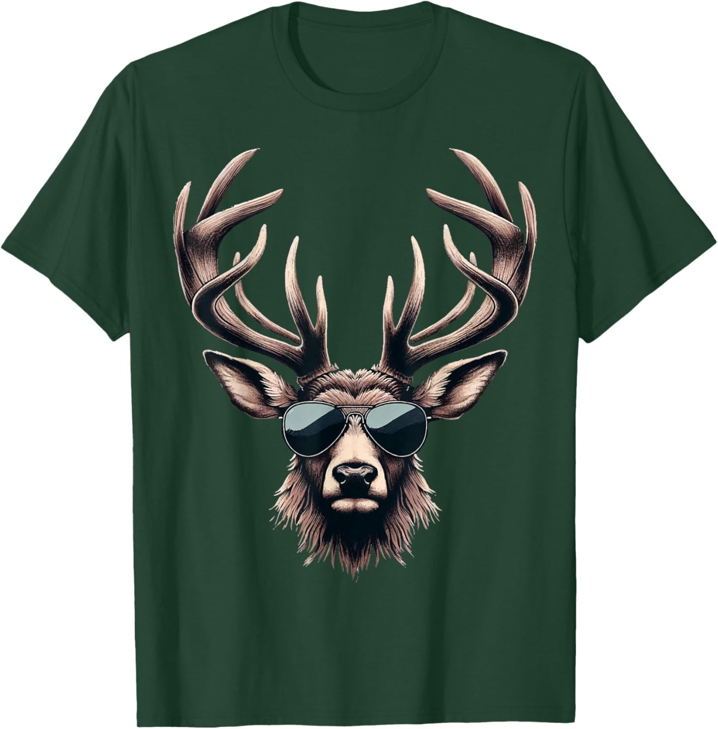 Deer Men's Costume Shirt Leather Trousers Shirt Costume , black T-Shirt - T-Shirt | Forest