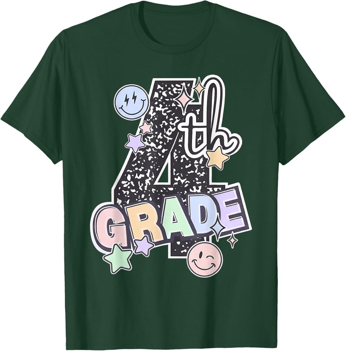 Fourth Grade 4th Grade Composition Notebook Teachers T-Shirt - T-Shirt | Forest