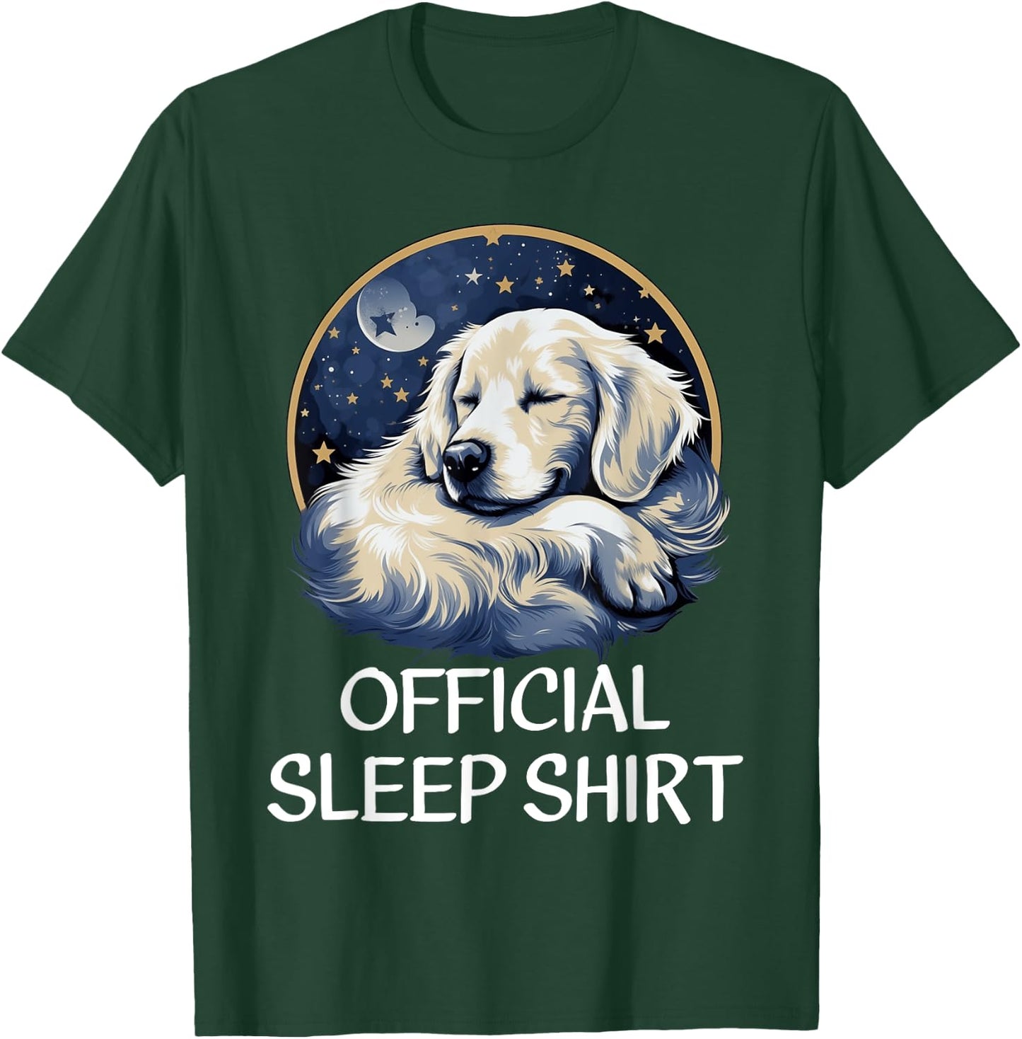 Official Sleep Shirt Golden Retriever Nightshirt Pajama T-Shirt - T-Shirt | Forest