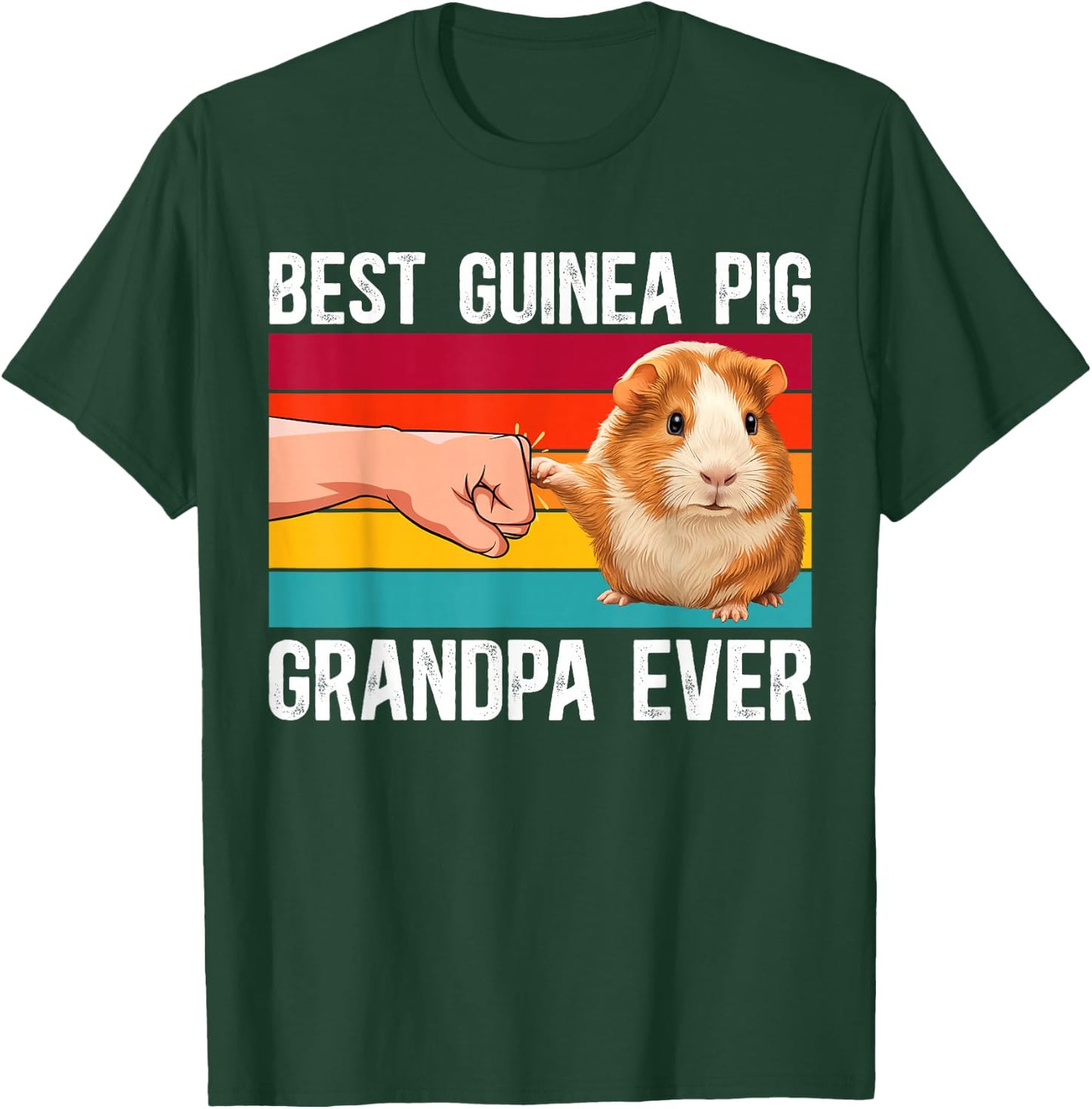 Best Guinea Pig Grandpa Guinea Pig Owner Guinea Pig Lover T-Shirt - T-Shirt | Forest