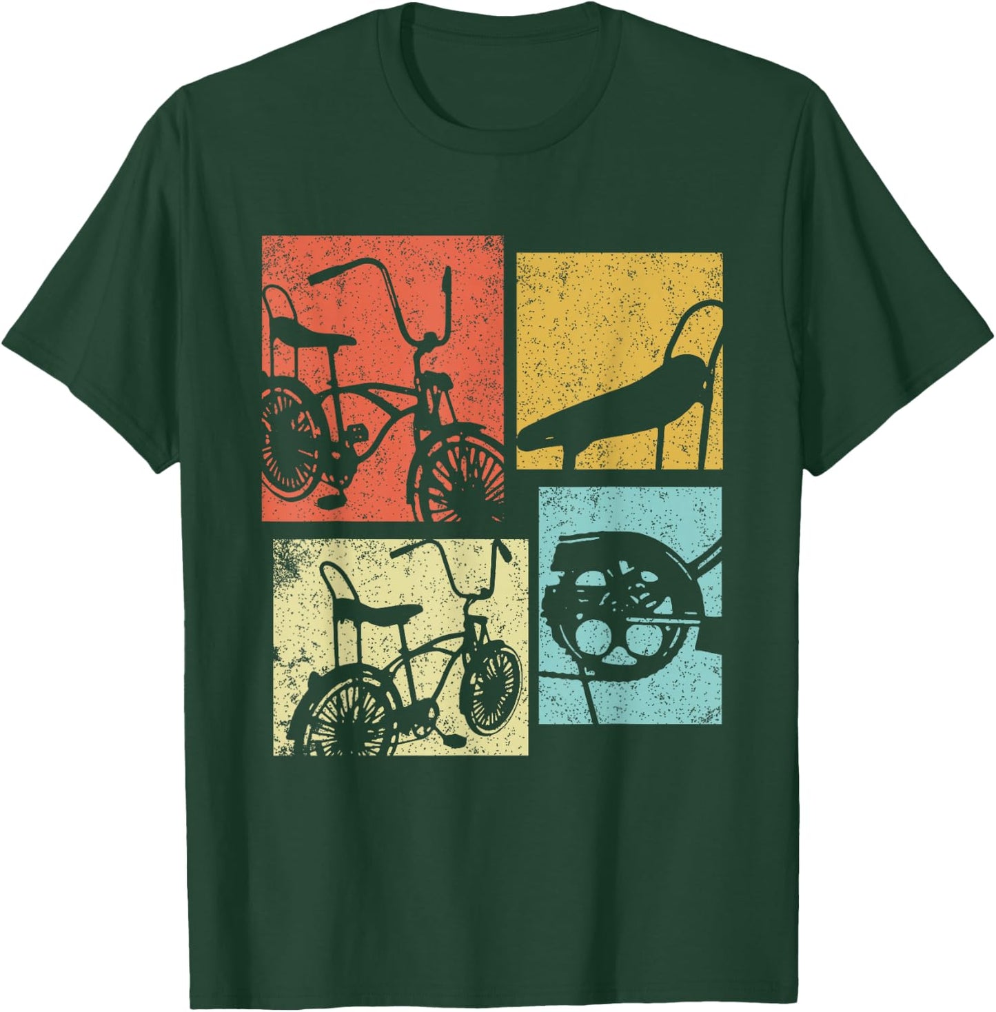 Vintage Low Rider Bicycle Retro Chicano Cholo Lowrider Bike T-Shirt - T-Shirt | Forest