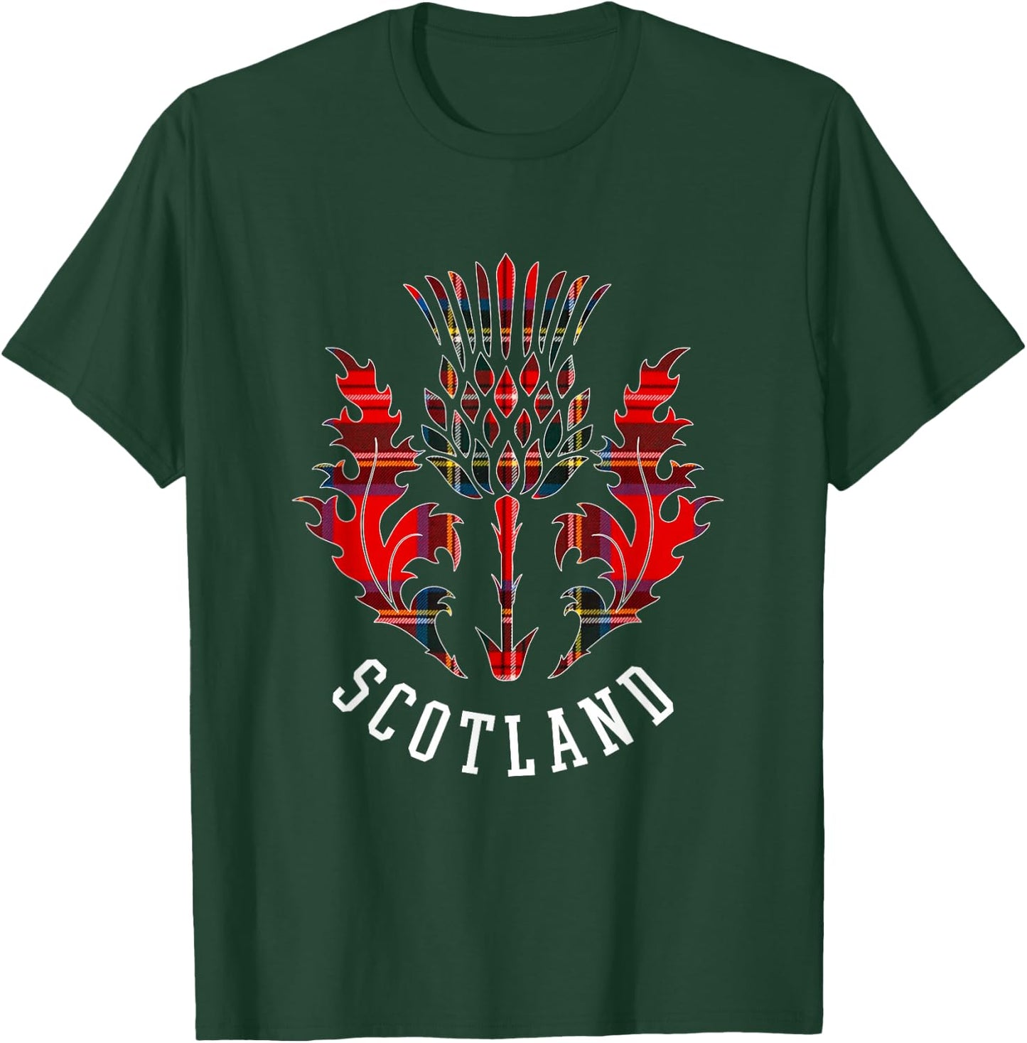 Scottish Scottish Thistle Scottish Emblem of Scotland , black T-Shirt - T-Shirt | Forest