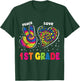 Peace Love 1st Grade Leopard Tie Dye Back To School Teacher T-Shirt - T-Shirt | Forest