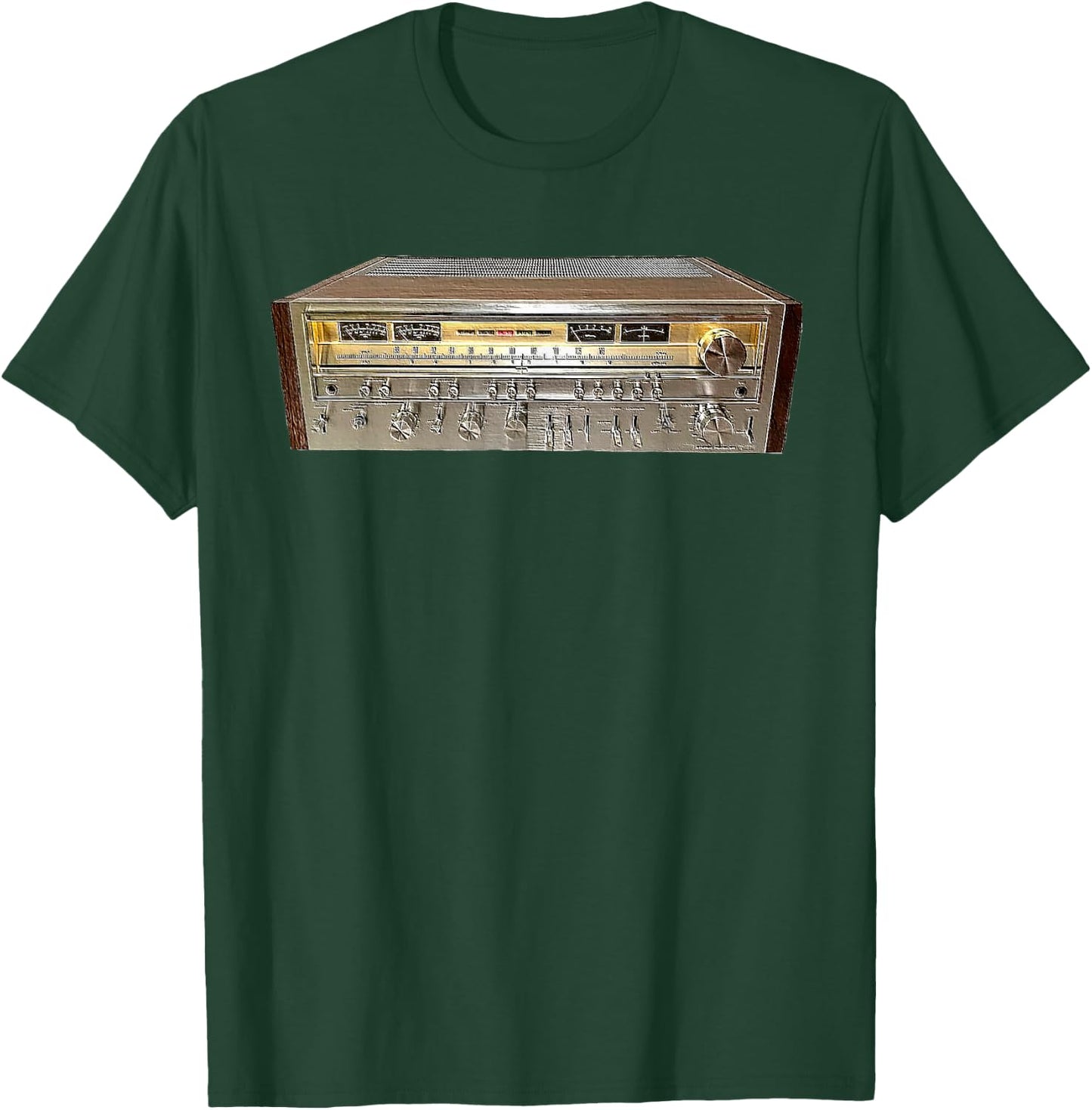 Vintage Stereo Receiver, Audiophile, Hi Fidelity T-Shirt - T-Shirt | Forest