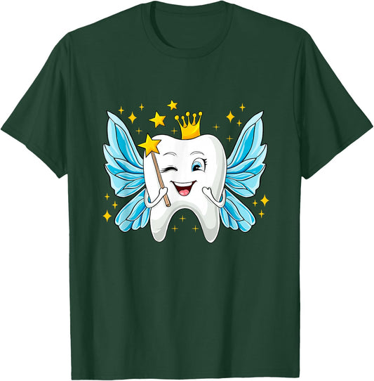 Tooth Fairy Carnival Costume Girls Fancy Dress Tooth Fairy , black T-Shirt - T-Shirt | Forest