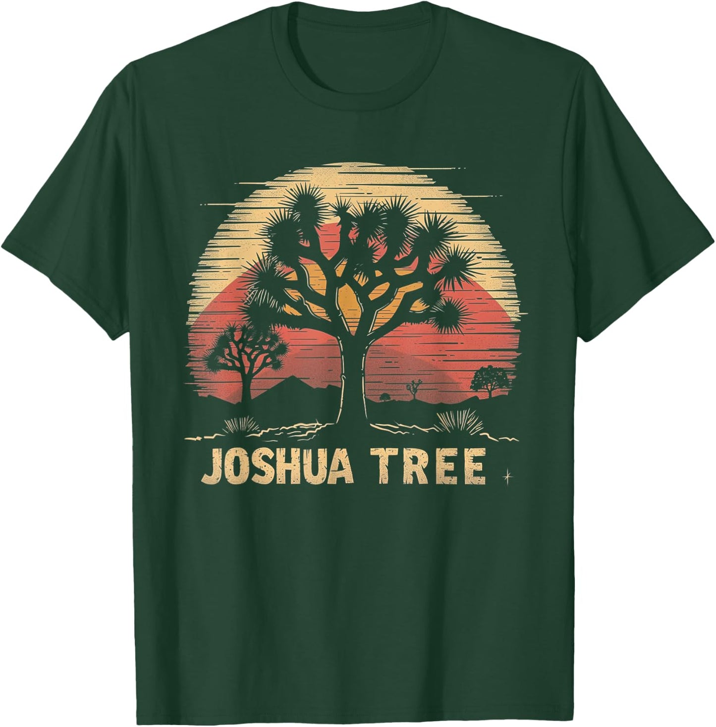 Joshua Tree - US National Park Vintage Men Women Kids Retro T-Shirt - T-Shirt | Forest