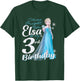 Disney Frozen Bright Like Elsa 3rd Birthday , black T-Shirt - T-Shirt | Forest