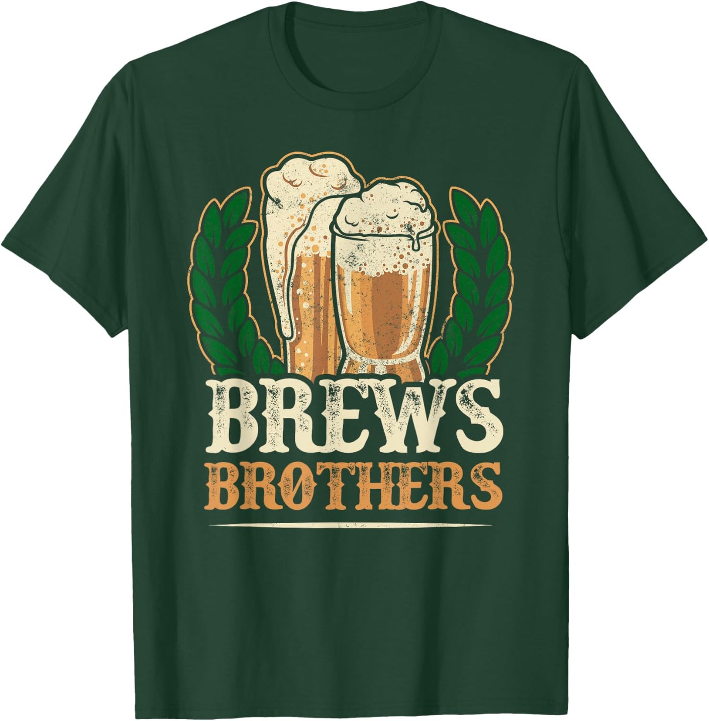 Home Brewer Beer Brews Brothers T-Shirt - T-Shirt | Forest