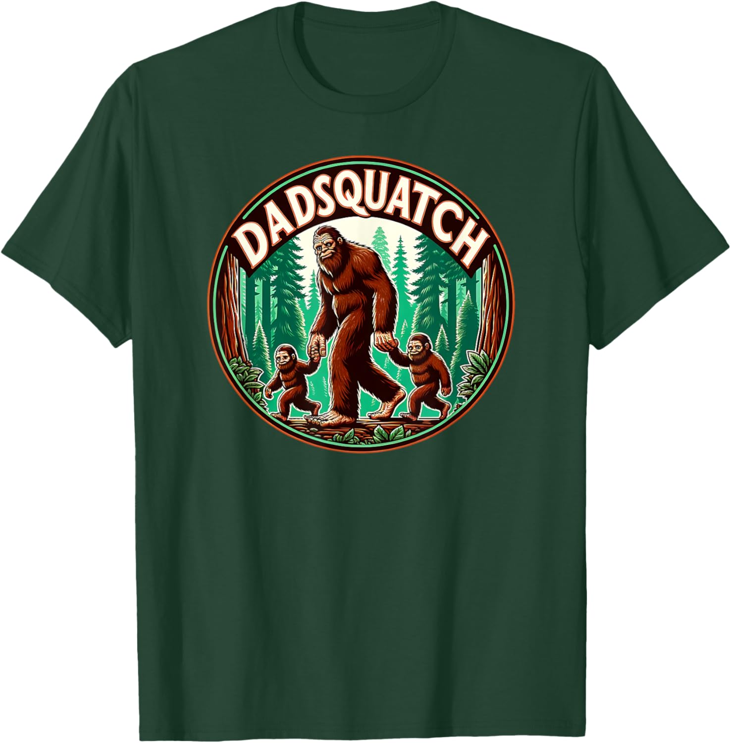 Autism Dad Bigfoot Sasquatch T-Shirt - T-Shirt | Forest