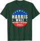 Harris Walz 2024 We Won't Go Back, Kamala Harris President T-Shirt - T-Shirt | Forest