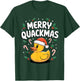Merry Quackmas Christmas Rubber Duck T-Shirt - T-Shirt | Forest