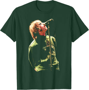 Liam Gallagher with Oasis at Balloch Castle 1996 , Black, S T-Shirt - T-Shirt | Forest