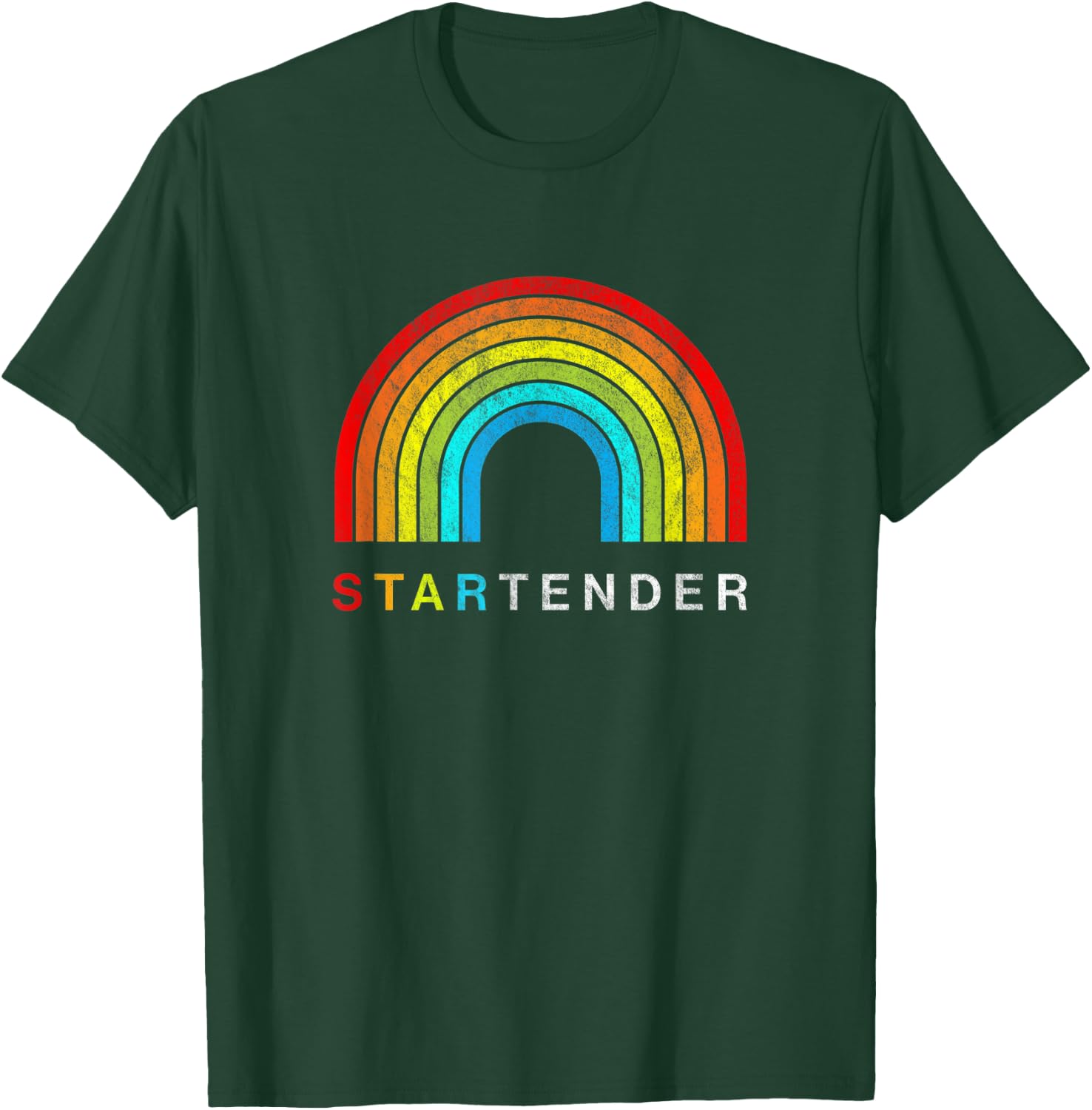 Startender | Rainbow Bartender Pride T-Shirt - T-Shirt | Forest