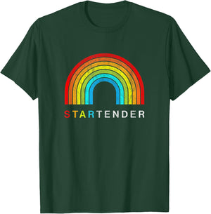 Startender | Rainbow Bartender Pride T-Shirt - T-Shirt | Forest