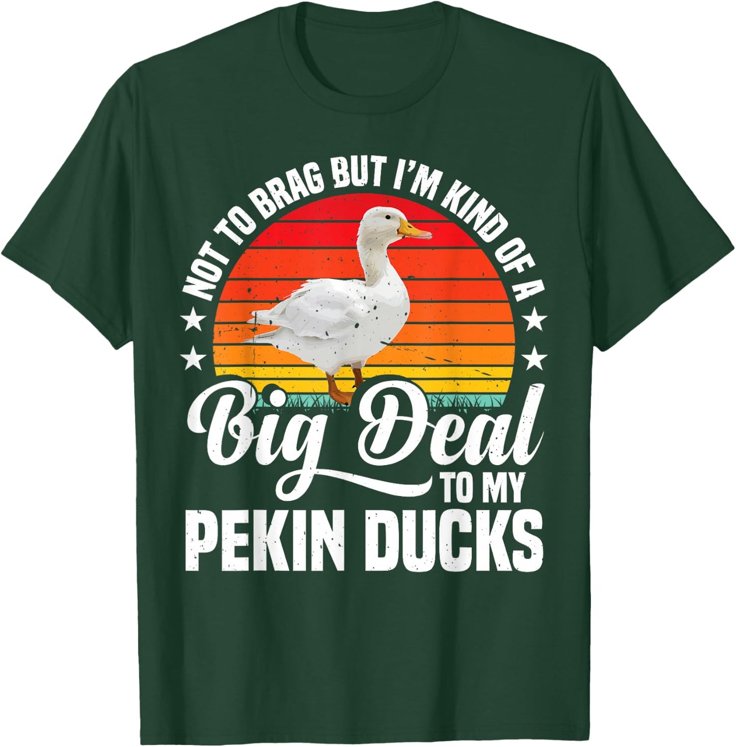 Pekin Duck Owner Pekin Duck Stuffed Animal Toys Pekin Ducks T-Shirt - T-Shirt | Forest