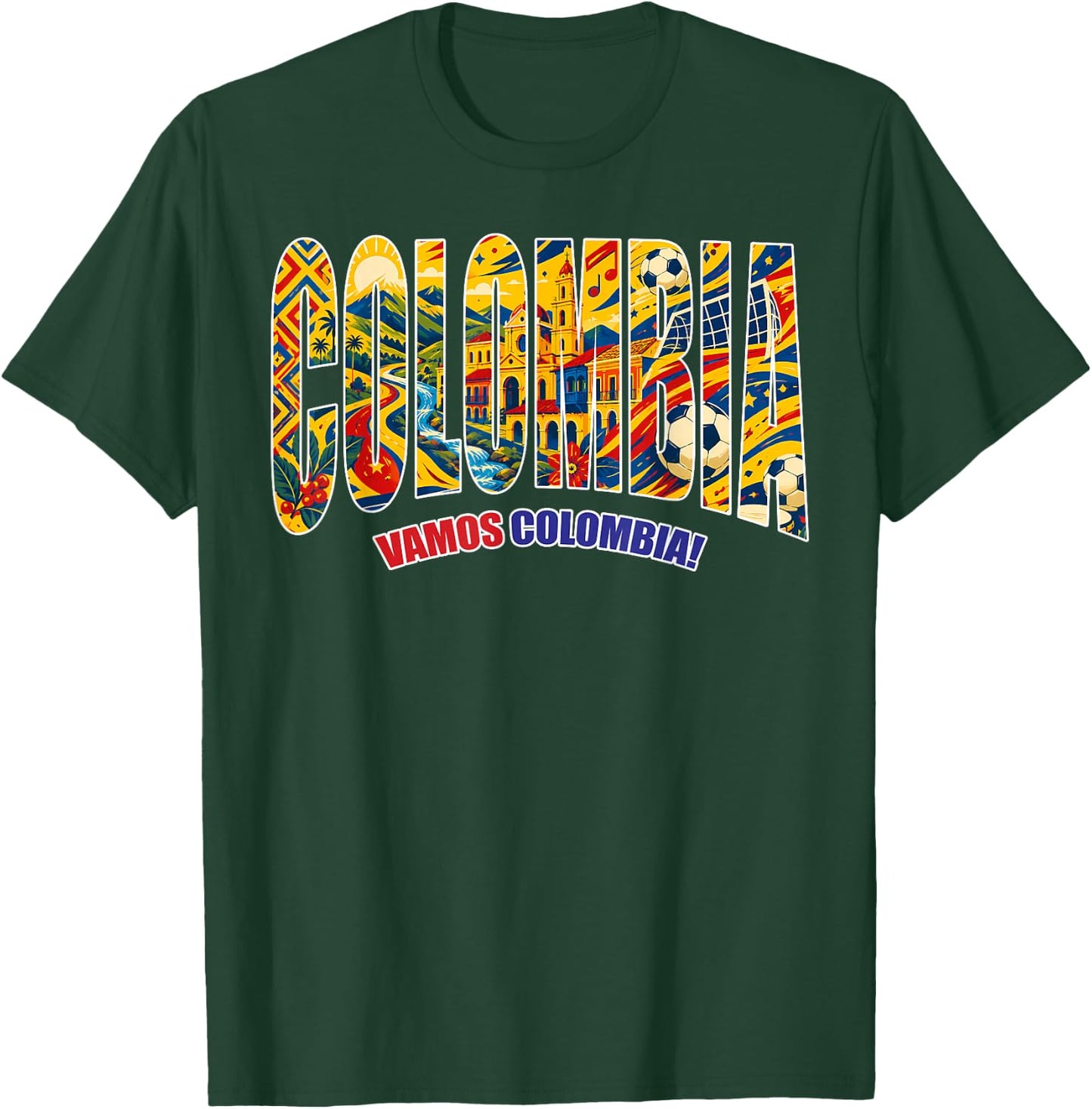 Colombia Country Colombian Flag Women Kids T-Shirt - T-Shirt | Forest