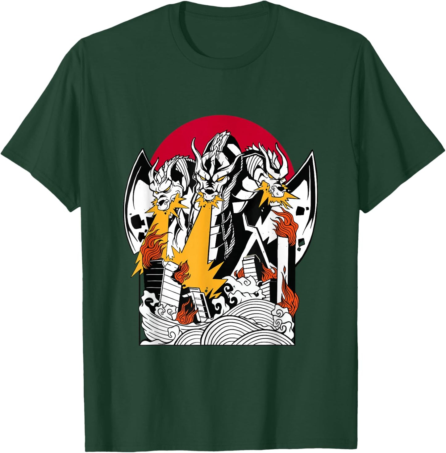 Dragon Japanese Ghidorah T-Shirt - T-Shirt | Forest