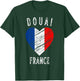 France Flag Heart Douai City T-Shirt - T-Shirt | Forest