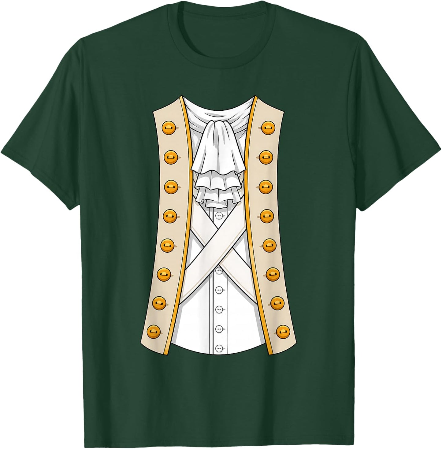George Washington Revolutionary War Costume T-Shirt - T-Shirt | Forest